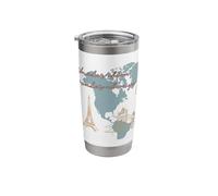 World's Iconic Landmarks Traveler Stainless Steel Insulated Tumbler