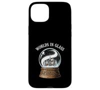 Worlds In Glass Snow Globe Winter Village Scene Case for iPhone 15 Plus