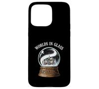 Worlds In Glass Snow Globe Winter Village Scene Case for iPhone 15 Pro Max