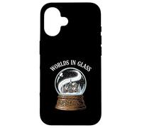 Worlds In Glass Snow Globe Winter Village Scene Case for iPhone 16