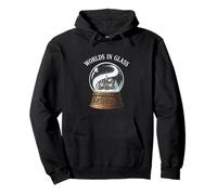Worlds In Glass Snow Globe Winter Village Scene Pullover Hoodie