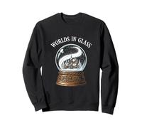 Worlds In Glass Snow Globe Winter Village Scene Sweatshirt