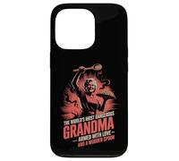 Worlds Most Dangerous Grandma Wooden Spoon Humor Case for iPhone 13 Pro