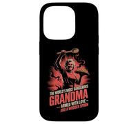 Worlds Most Dangerous Grandma Wooden Spoon Humor Case for iPhone 14 Pro