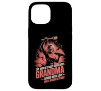 Worlds Most Dangerous Grandma Wooden Spoon Humor Case for iPhone 15