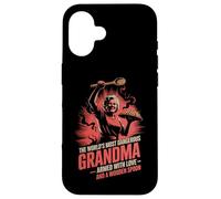 Worlds Most Dangerous Grandma Wooden Spoon Humor Case for iPhone 16