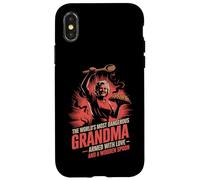 Worlds Most Dangerous Grandma Wooden Spoon Humor Case for iPhone X/XS