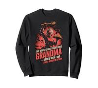 Worlds Most Dangerous Grandma Wooden Spoon Humor Sweatshirt