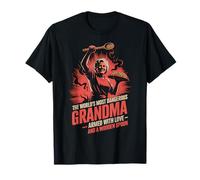 Worlds Most Dangerous Grandma Wooden Spoon Humor T-Shirt