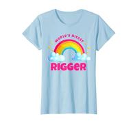 World's Nicest Rigger Shirt | Rainbow Retro Funny Rigger T-Shirt