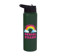 World's Nicest Serial Killer | Sarcastic Retro Serial Killer Stainless Steel Insulated Water Bottle