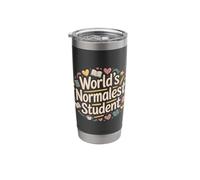 World's Normalest Student Average Academic Humor - Stainless Steel Insulated Tumbler