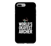 Worlds Okayest Archer Funny Archery Saying Case for iPhone 7 Plus/8 Plus