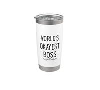 World's Okayest Boss Stainless Steel Insulated Tumbler