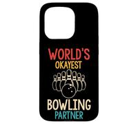 WORLD'S OKAYEST Bowling Partner Funny Case for iPhone 15 Pro