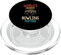 WORLD'S OKAYEST Bowling Partner Funny PopSockets PopGrip for MagSafe