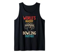 World's Okayest Bowling Partner Funny Tank Top