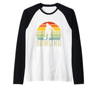 World's Okayest Bowling Player Raglan Baseball Tee