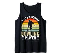 World's Okayest Bowling Player Tank Top