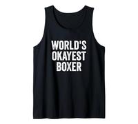 World's Okayest Boxer Boxing Tank Top