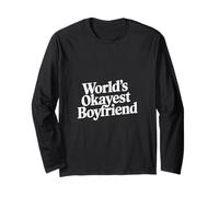 World's Okayest Boyfriend Partner Fun Relationship ------ Long Sleeve T-Shirt