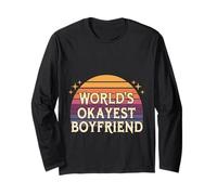 World's Okayest Boyfriend Partner Fun Relationship |-- Long Sleeve T-Shirt