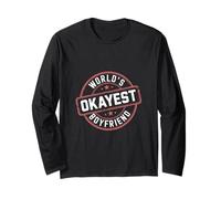 World's Okayest Boyfriend Partner Fun Relationship -------- Long Sleeve T-Shirt
