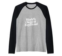 World's Okayest Boyfriend Partner Fun Relationship ------ Raglan Baseball Tee
