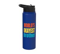 World's Okayest Brother Stainless Steel Insulated Water Bottle
