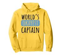 World's Okayest Captain Funny Boat Pilot Pullover Hoodie
