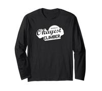 World's Okayest Climber Rock Climbing Long Sleeve T-Shirt