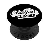 World's Okayest Climber Rock Climbing PopSockets Adhesive PopGrip