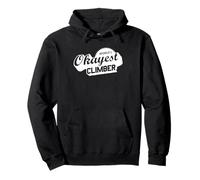 World's Okayest Climber Rock Climbing Pullover Hoodie
