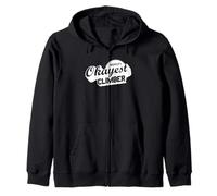 World's Okayest Climber Rock Climbing Zip Hoodie