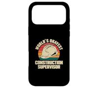World's Okayest Construction Supervisor Cool Project Manager Case for iPhone 17 Pro Max