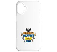 Worlds Okayest Dad 2026 Funny Father Humor Art Case for iPhone 16 Plus