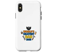 Worlds Okayest Dad 2026 Funny Father Humor Art Case for iPhone X/XS