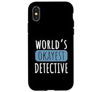 World's Okayest Detective Funny Private Investigator PI Case for iPhone X/XS