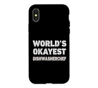World's Okayest Dishwasherchef Funny Dishwasherchef Case for iPhone X/XS