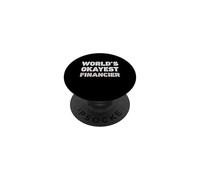 World's Okayest Financier Funny Financier PopSockets Adhesive PopGrip