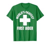 World's Okayest First Aider Funny Medical Responder T-Shirt