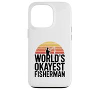 World's Okayest Fisherman Funny Case for iPhone 13 Pro