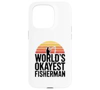 World's Okayest Fisherman Funny Case for iPhone 15 Pro