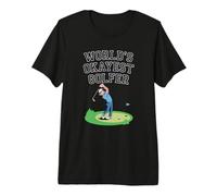 World's Okayest Golfer Funny Golf Player Humor Premium T-Shirt