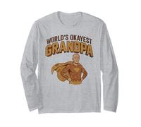 World's Okayest Grandpa Vintage Superhero Long Sleeve T-Shirt