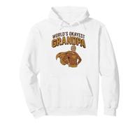 World's Okayest Grandpa Vintage Superhero Pullover Hoodie