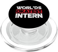Worlds Okayest Intern Internship Assistant Apprentice Career PopSockets PopGrip for MagSafe