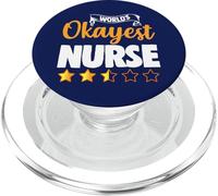 World's Okayest Nurse PopSockets PopGrip for MagSafe