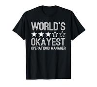 Worlds Okayest Operations Manager Funny Operations Manager T-Shirt