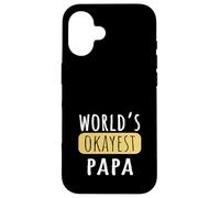 World's Okayest Papa Funny Grandad Joke Case for iPhone 16